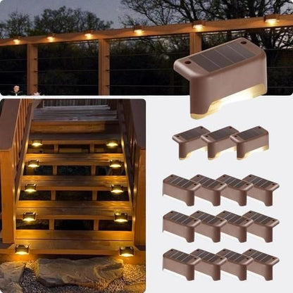 LED Solar-Powered Outdoor Lights