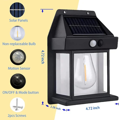 Versatile Eco-Friendly Solar Wall Lamp