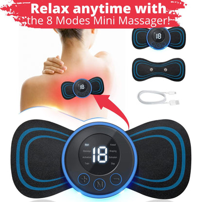 Portable Electronic 8 mode Pulse Massager