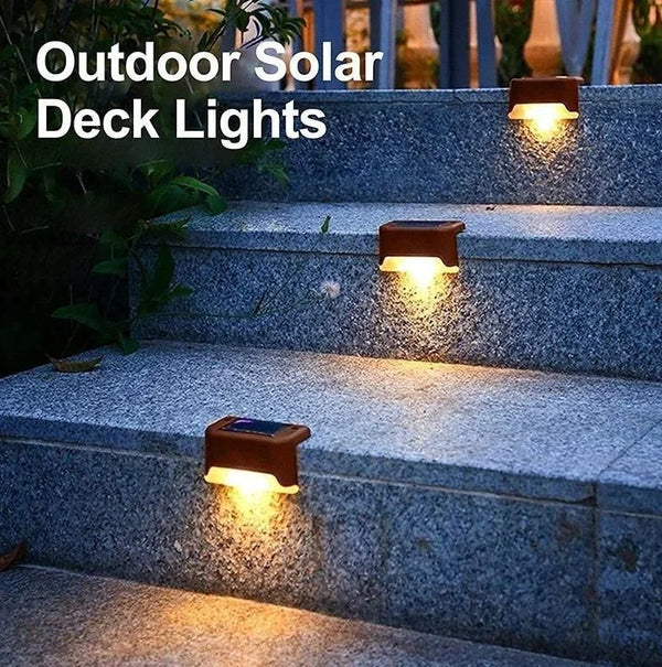 LED Solar-Powered Outdoor Lights