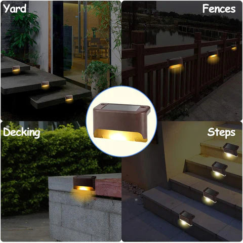 LED Solar-Powered Outdoor Lights