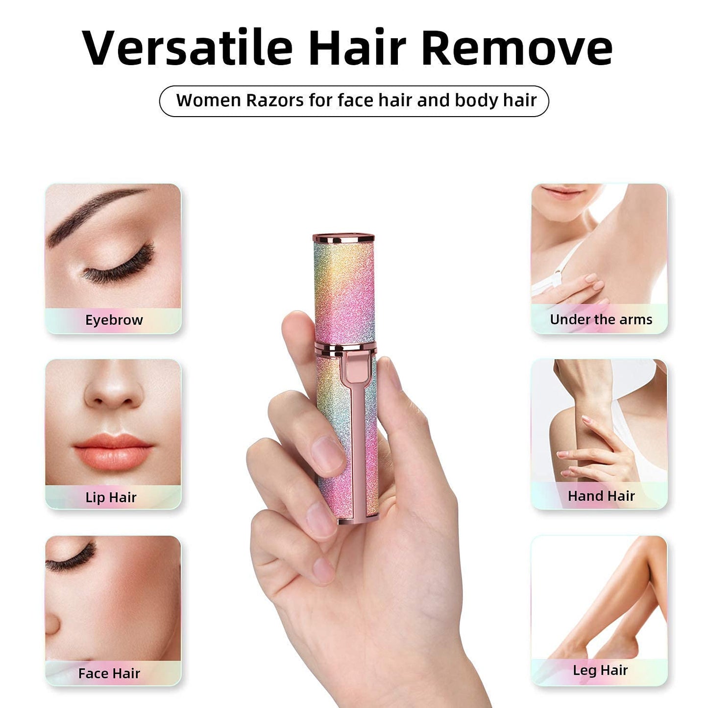 2 In 1 Electric Rechargeable Eyebrow Trimmer