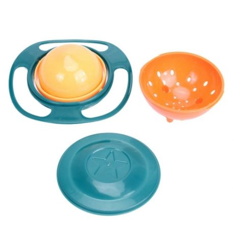 360 Rotate Spill Proof Gyro Bowl Dishes