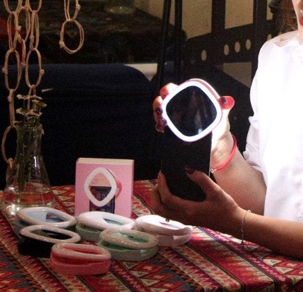 Selfie Light With Power Bank And Mirror